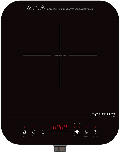 Настільна плита індукційна Optimum PX-1001 Чорна - зображення 2