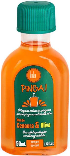 Олія для волосся Lola Cosmetics Pinga! Carrot And Olive зволожуюча 50 мл (7899572810185) - зображення 1