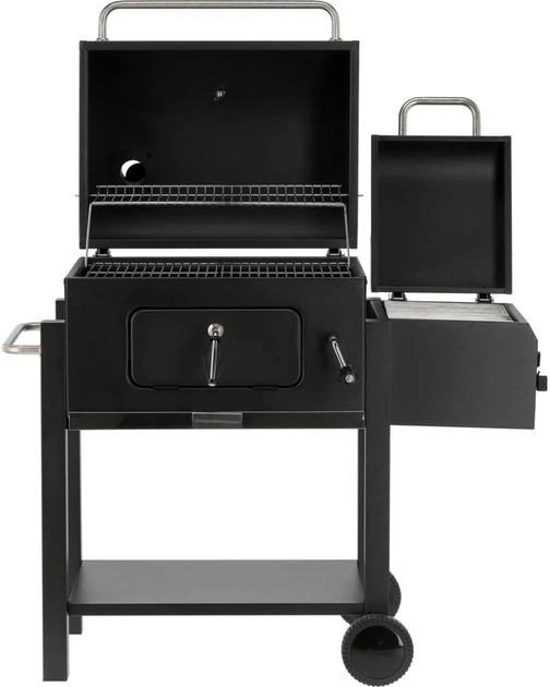 Grill węglowy z wędzarnią LUND ruszt 54.5x23.5 cm (99925_lu) - obraz 2