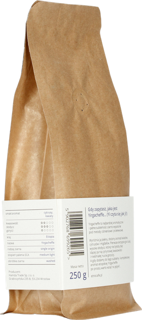 Кава в зернах Etno Cafe Etiopia Yirgacheffe 250 г (5902768699265) - зображення 2