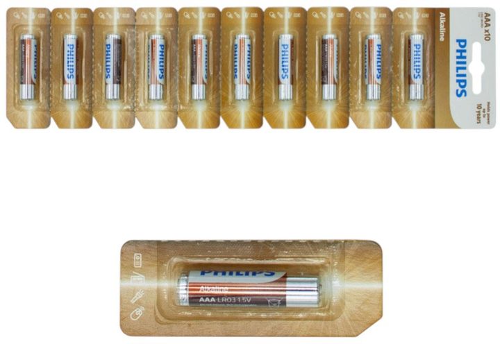 Baterie Philips LR03AL10S/10 10 szt (4895229113497) - obraz 4