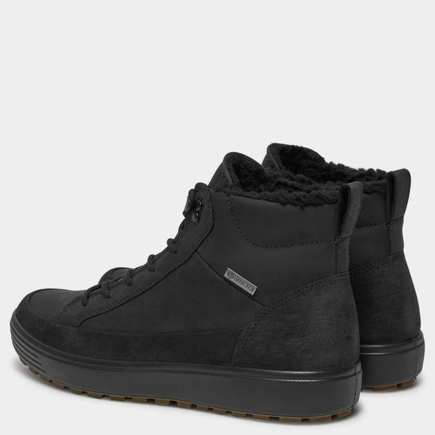 Zimowe trzewiki męskie skórzane Gore-Tex ECCO Soft 7 Tred M 45044451052 43 28.2 cm Czarne (194891609203) - obraz 3