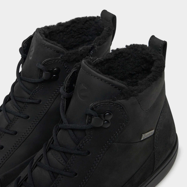 Zimowe trzewiki męskie skórzane Gore-Tex ECCO Soft 7 Tred M 45044451052 44 28.8 cm Czarne (194891609210) - obraz 4