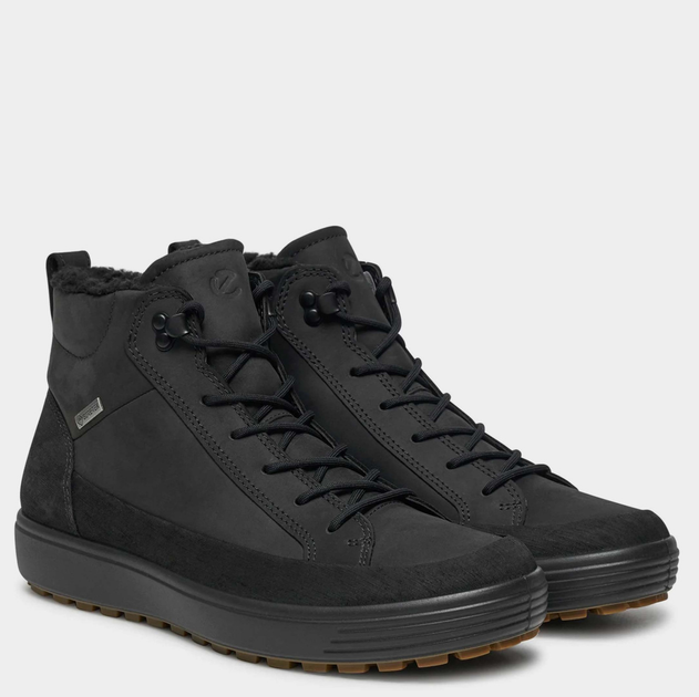 Zimowe trzewiki męskie skórzane Gore-Tex ECCO Soft 7 Tred M 45044451052 45 29.5 cm Czarne (194891609227) - obraz 2