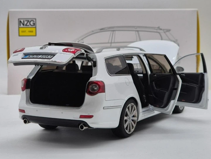 Модель автомобиля Volkswagen Passat (B6) R36 Variant White by NZG