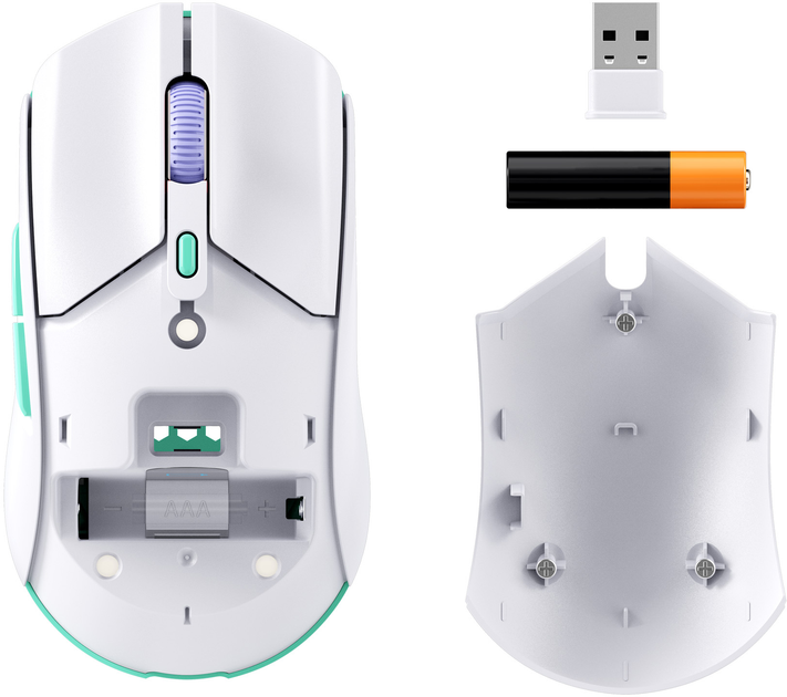 Mysz HyperX Pulsefire Haste 2 Core Wireless/Bluetooth White (8R2E7AA) - obraz 12