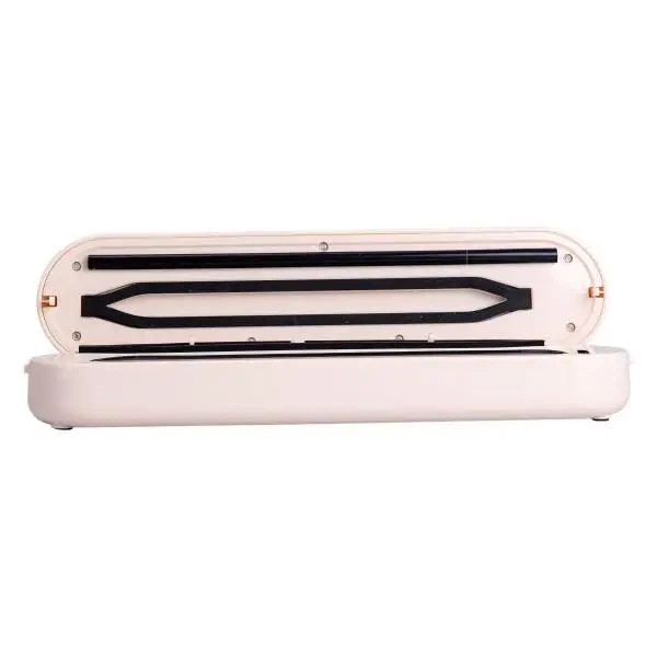 Вакууматор для продуктов Vacuum Sealer кухонный вакуумный упаковщик для дома для мяса для рыбы вакууматор профессиональный 300 Вт + 10 пакетов в комплекте Розовый - изображение 6
