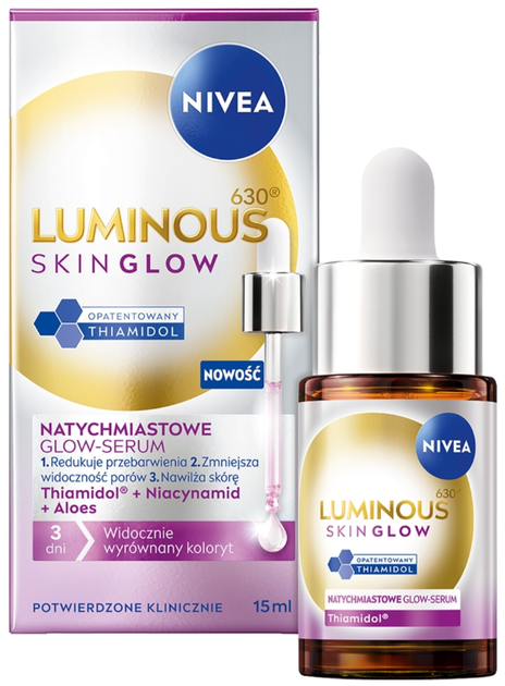Serum do twarzy NIVEA Luminous630 Skin Glow 15 ml (5900017100111) - obraz 1