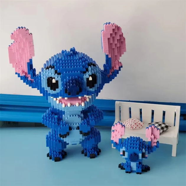 □L BUILD3点セット Конструктор фігурка LP BRICKS Стіч Stitch Lilo & Stitch