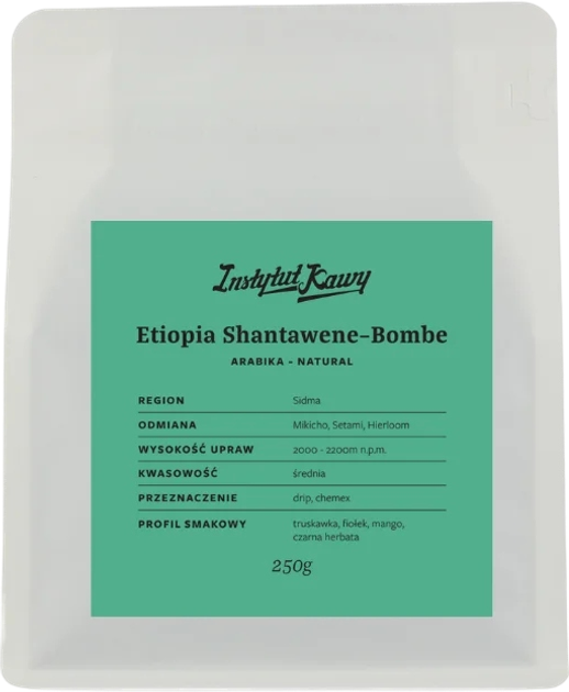 Кава в зернах Instytut Kawy Etiopia Shantawene-Bombe Filter 250 г (5903957223360) - зображення 1