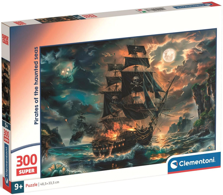 Puzzle Clementoni Super Pirates of the Haunted Seas 300 elementów 21738 (8005125217380) - obraz 1