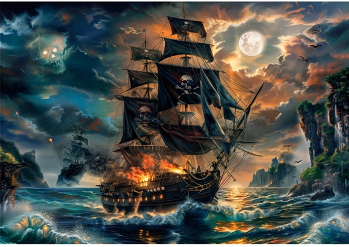 Puzzle Clementoni Super Pirates of the Haunted Seas 300 elementów 21738 (8005125217380) - obraz 2