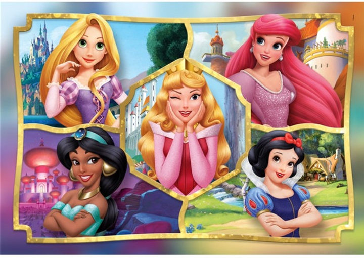 Puzzle Clementoni Super Kolor Disney Princess 104 elementy 25057 (8005125250578) - obraz 2