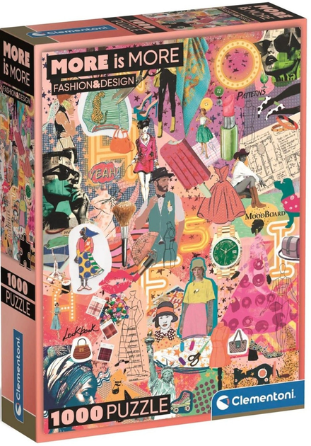 Puzzle Clementoni More is More Fashion & Design 1000 elementów 37071 (8005125370719) - obraz 1