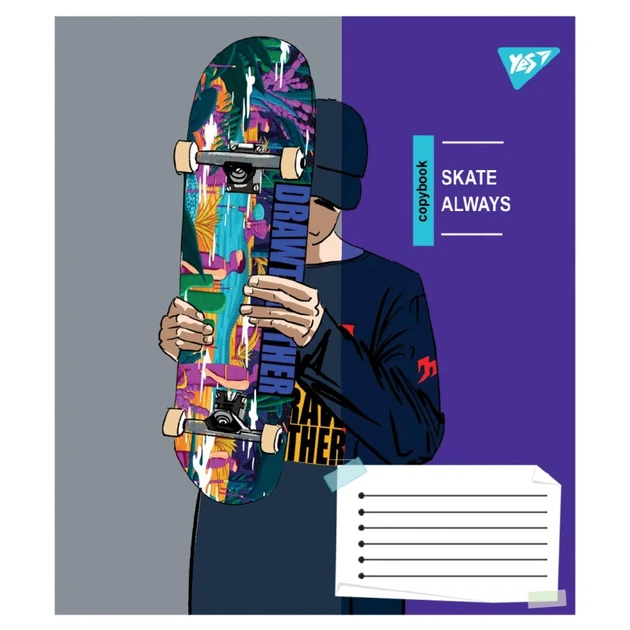 Тетрадь ученическая Skate is always YES 767814 48 л. Разноцветный shop (4823092295798) - изображение 4