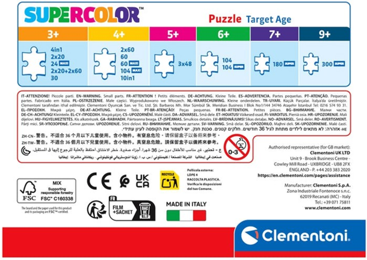 Puzzle Clementoni Super Kolor Disney Minnie 30 elementów 20287 (8005125202874) - obraz 3