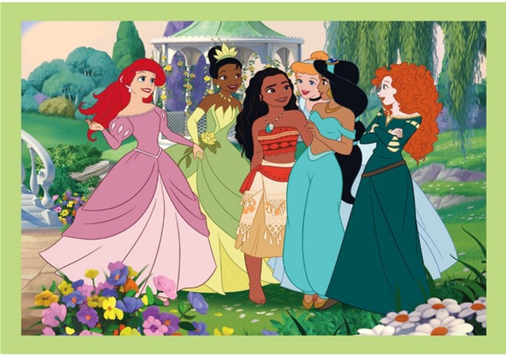 Puzzle Clementoni Super Kolor Disney Princess 4 in 1 21746 (8005125217465) - obraz 3