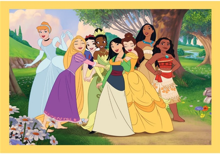 Puzzle Clementoni Super Kolor Disney Princess 4 in 1 21746 (8005125217465) - obraz 4