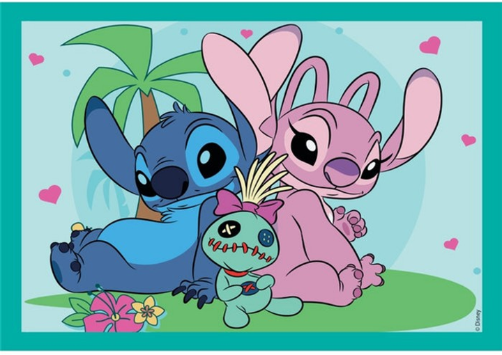 Пазл Clementoni Super Kolor Disney Stitch 4 в 1 (8005125217458) - зображення 2
