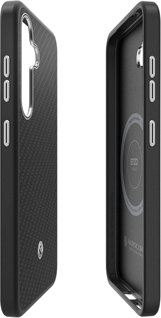 Etui Spigen Enzo Aramid GP-FPS931PGABW z wbudowanym ringiem MagFit do Samsung Galaxy S25 Black (8809971239523) - obraz 3