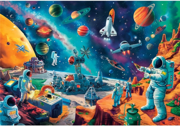 Puzzle Clementoni Super Kolor Cosmic Crew 104 elementy 25036 (8005125250363) - obraz 2