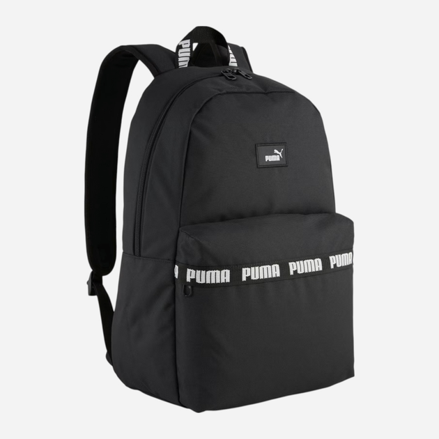 Plecak sportowy 22L A4 Puma Phase Tape Backpack 9117001 Czarny (4067984168351) - obraz 1