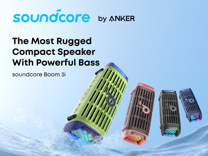 スピーカー・ウーファー Soundcore boom 3i Акустична система Anker SoundCore Boom 3i Blue (D5100030