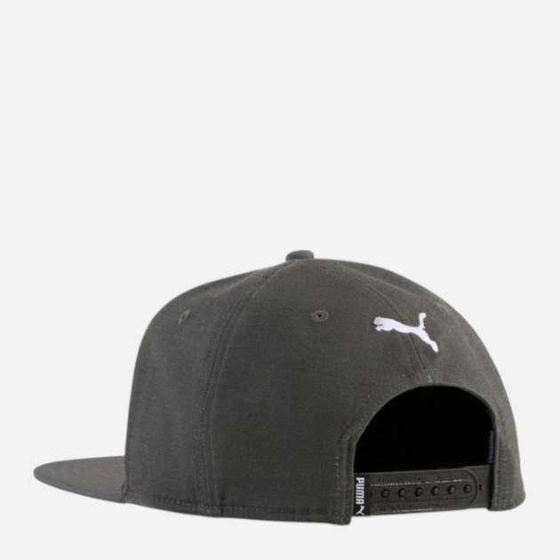 Czapka z daszkiem Puma Ess No 1 Logo Flat Brim Cap 2599203 One Size Szara (4069157712378) - obraz 2