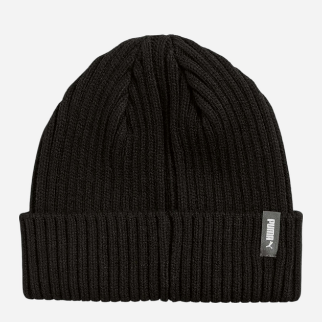 Підліткова демісезонна шапка біні Puma Classic Low Crown Beanie Jr 2655901 Чорна (4069157147965) - зображення 3