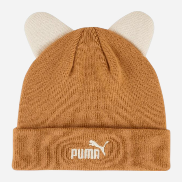 Czapka dziecięca beanie przejściowa Puma Animal Mid Crown Beanie Jr 2656402 Beżowa (4069157147620) - obraz 1