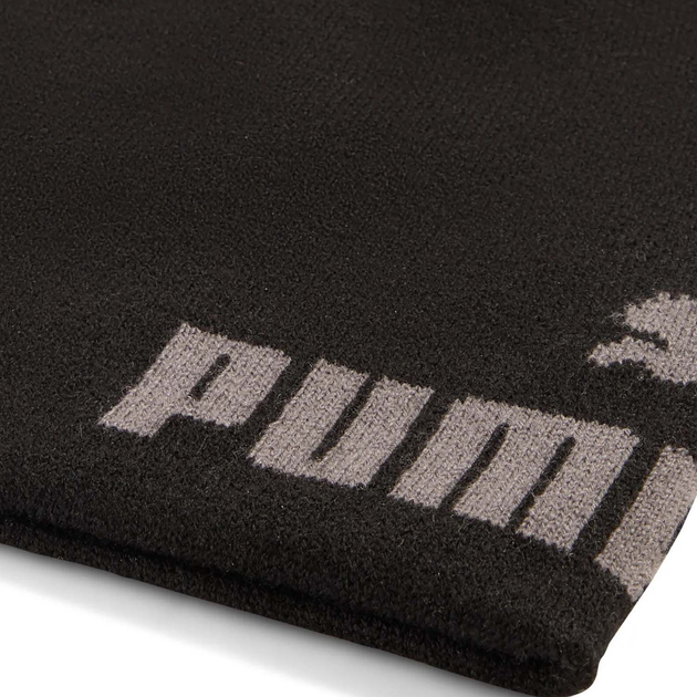 Підліткова демісезонна шапка біні Puma Ess Mid Crown Cuffless Beanie Jr 2656001 Чорна (4069157147637) - зображення 3