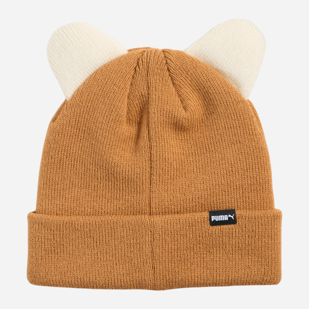 Підліткова демісезонна шапка біні Puma Animal Mid Crown Beanie Jr 2656402 Бежева (4069157147613) - зображення 3