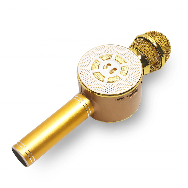 Детский караоке микрофон Bluetooth WSTER WS669 с динамиком и колонкой беспроводной микрофон Жёлтый - Фото 3 Детский караоке микрофон Bluetooth WSTER WS669 с динамиком и колонкой беспроводной микрофон Жёлтый - изображение 3