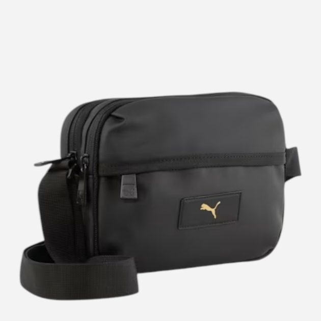 Torba sportowa na ramię męska materialowa Puma Essentials Pu Crossbody Bag 9112001 Czarna (4067984353665) - obraz 1