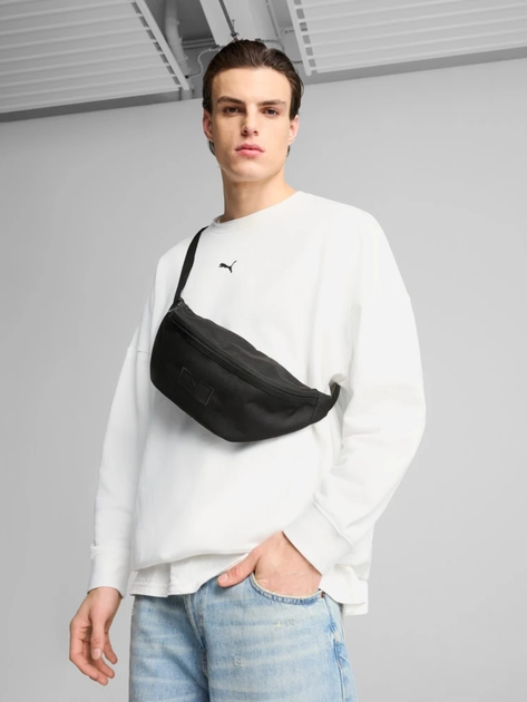Saszetka nerka męska sportowa materialowa Puma Essentials Waist Bag 9112801 Czarna (4067984353672) - obraz 2