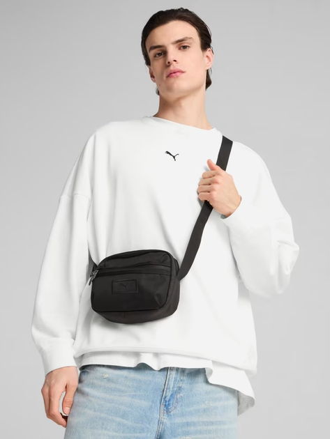 Torba przez ramię męska sportowa materialowa Puma Essentials Crossbody Bag 9112901 Czarna (4067984353757) - obraz 2