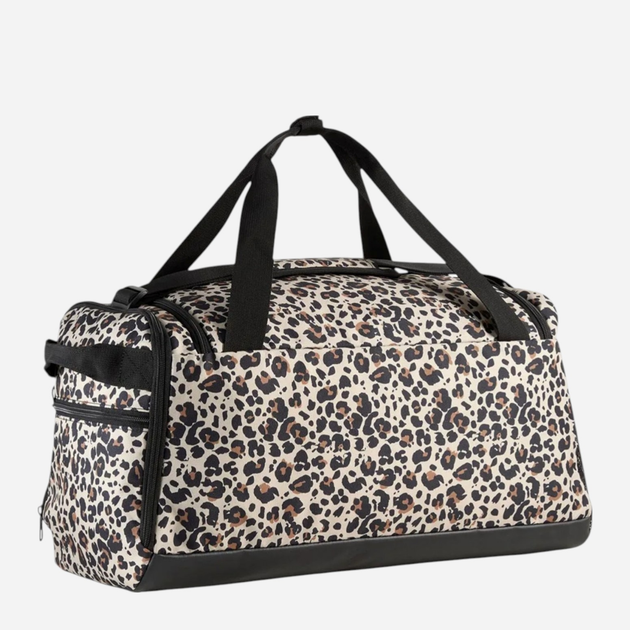 Torba sportowa materialowa duża Puma Challenger Aop Small Sports Bag 9114402 Brązowa (4069156961067) - obraz 2
