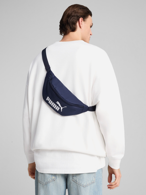 Torba sportowa na pas Puma Phase Waist Bag 9116502 Granatowa (4067984174864) - obraz 2