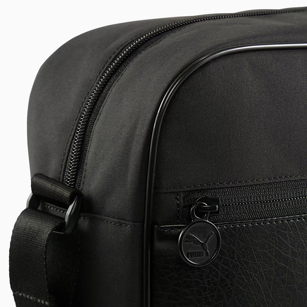 Torba przez ramię męska sportowa materialowa Puma Campus Medium Reporter Bag 9129701 Czarna (4067984160539) - obraz 5