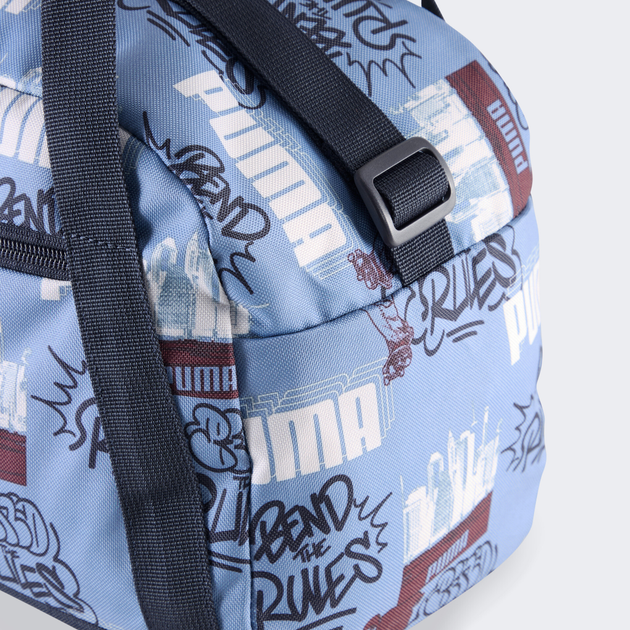 Спортивна сумка тканинна велика Puma Phase Aop Extra Small Sports Bag 9132605 Блакитна (4069157874601) - зображення 3