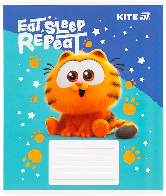Набір шкільних зошитів Kite Garfield 12 аркушів у косу лінію 25 шт (GF25-235) - зображення 12