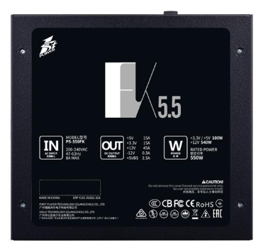 Блок живлення 1stPlayer PS-550FK (FK-550-BK-EU) - зображення 2