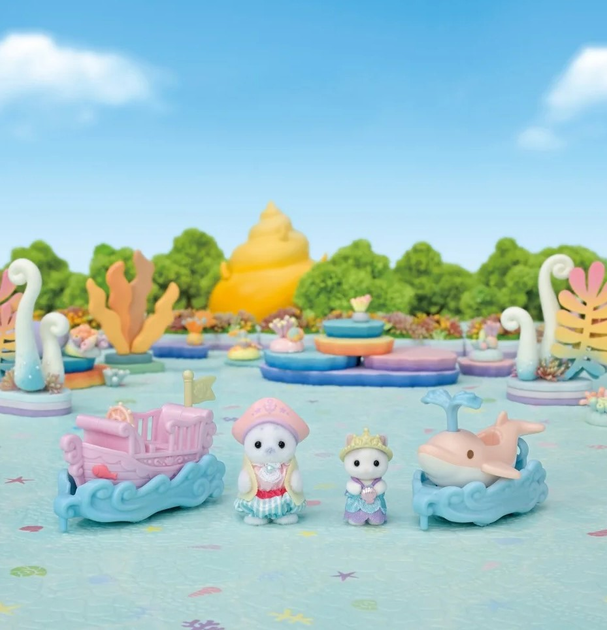 Zestaw figurek Sylvanian Families Amusement Park Ride Set - Ride the Waves SLV5820 (5054131058206) - obraz 4