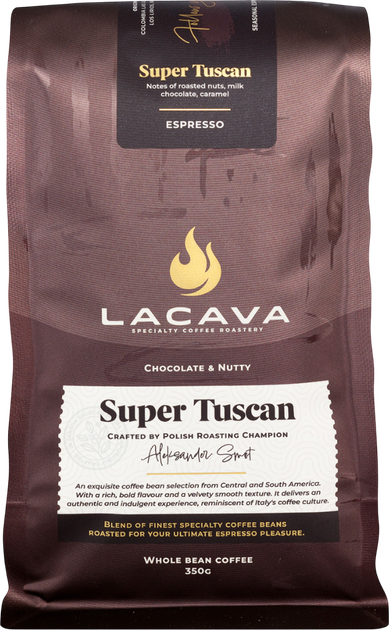 Kawa ziarnista LaCava Super Tuscan Espresso 350 g (5905215161339) - obraz 1