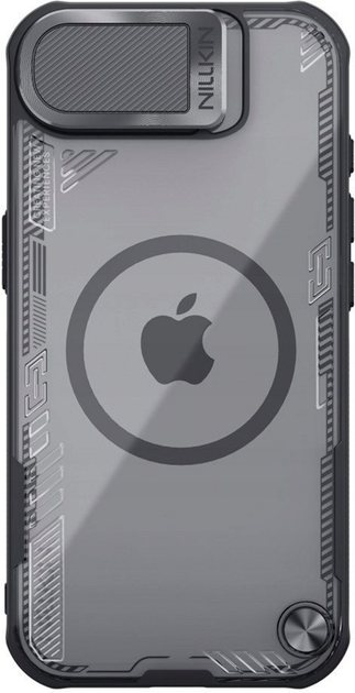 Etui Nillkin Iceblade Prop Magnetic z oslona obiektywu i podstawka na Apple iPhone 16e Black (6902048296367) - obraz 1