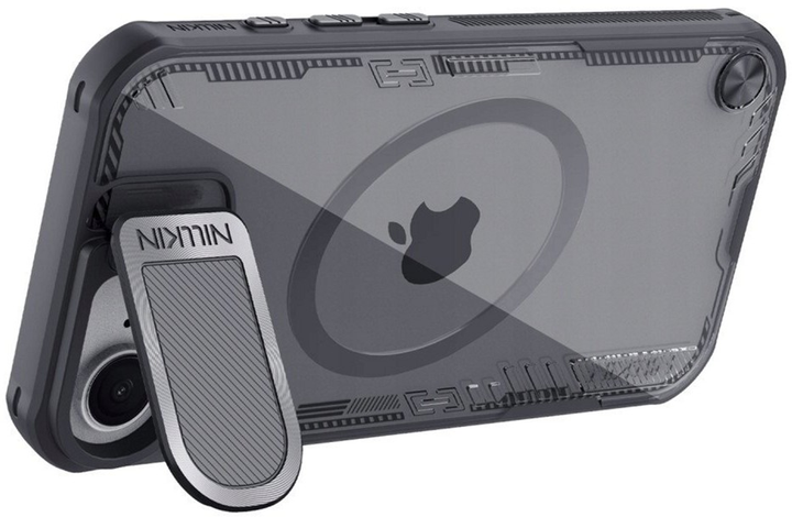 Etui Nillkin Iceblade Prop Magnetic z oslona obiektywu i podstawka na Apple iPhone 16e Black (6902048296367) - obraz 5