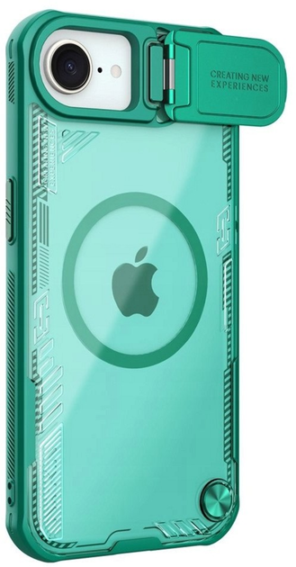 Etui Nillkin Iceblade Prop Magnetic z oslona na aparat i podstawka na Apple iPhone 16e Green (6902048296374) - obraz 2