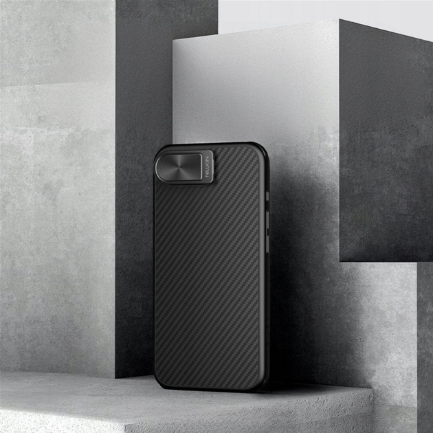 Etui Nillkin CarboProp Magnetic z oslona na aparat i podstawka na Apple iPhone 16e Black (6902048297111) - obraz 6