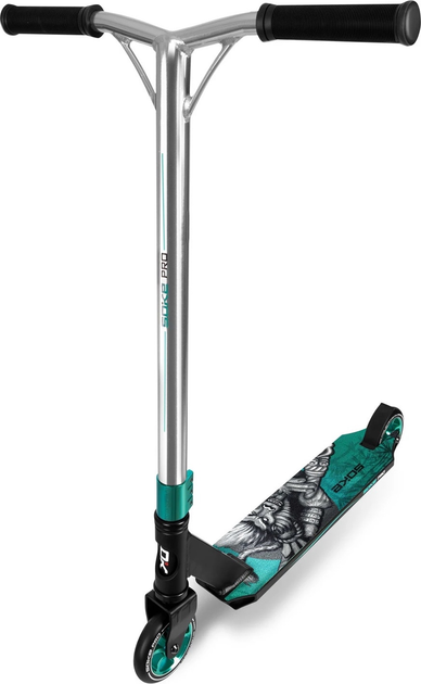 Самокат трюковий Soke PRO Сріблясто-бірюзовий 1524-801208 (5903890611361) - зображення 3