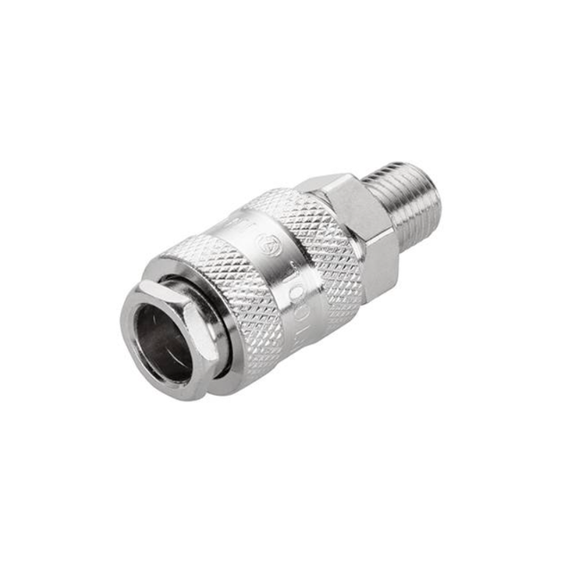 Швидкороз'ємне з'єднання Intertool із зовнішнім різьбленням 1/4" (PT-1805) - Фото 1 Швидкороз'ємне з'єднання Intertool із зовнішнім різьбленням 1/4" (PT-1805) - зображення 1